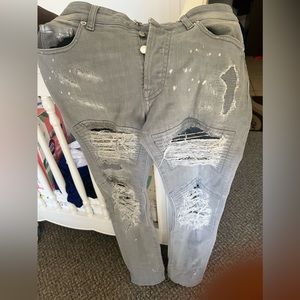 MARCELO BURLON Greg biker jeans